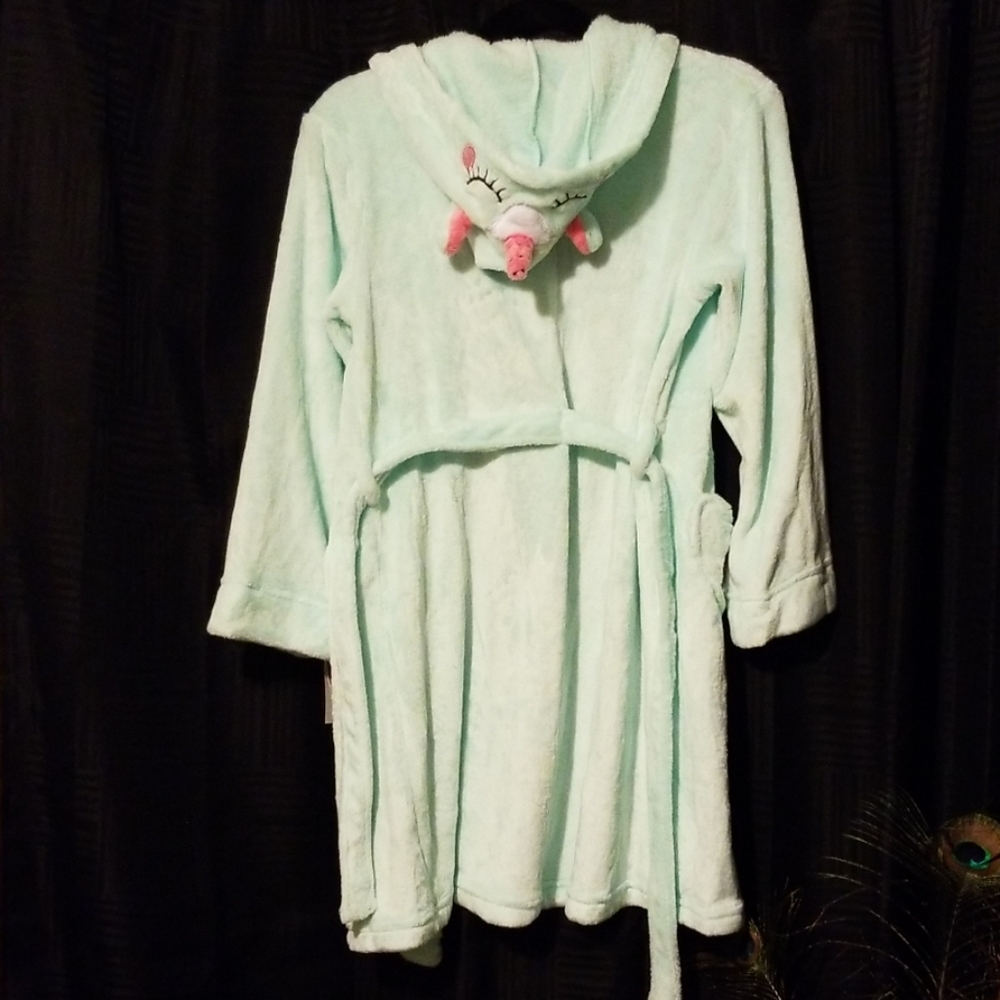 Adorable NWT Cuddle Duds Unicorn Robe Sz girls Lg - Picture 6 of 7